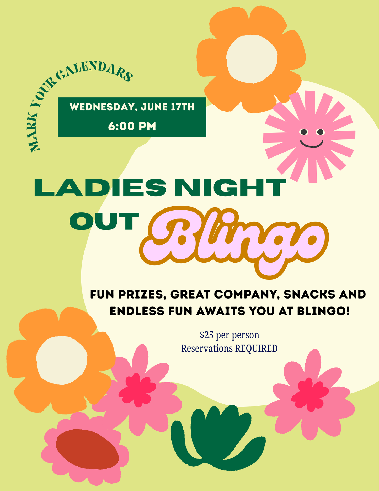 Ladies Night Out Blingo, June 17th