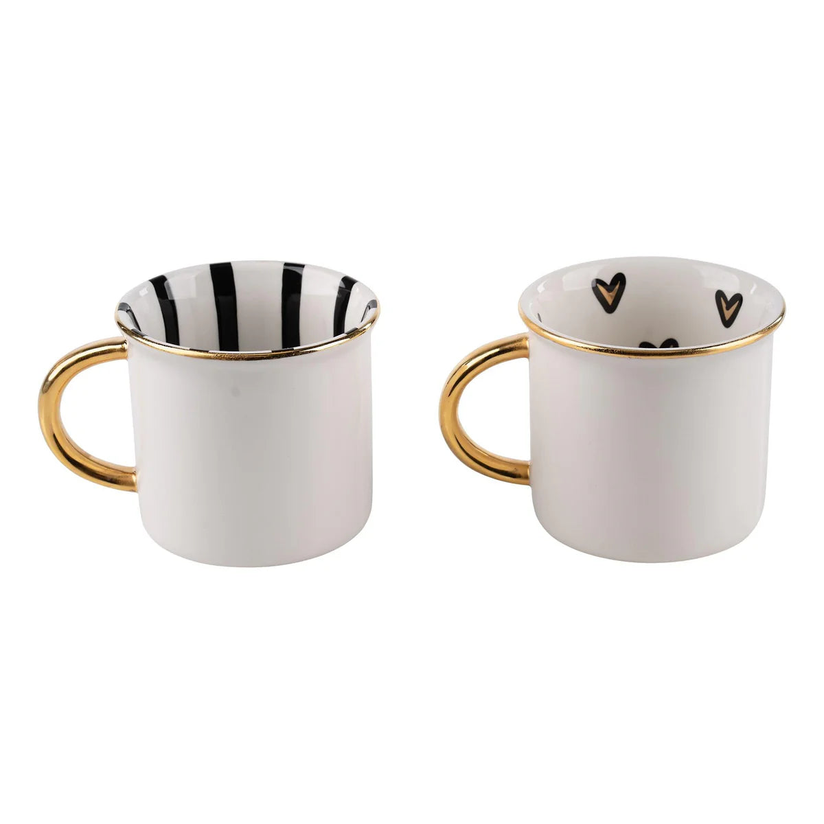 Mrs and Mr Gold Mug Set