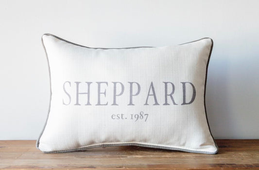 Little Chaos Last Name Pillow