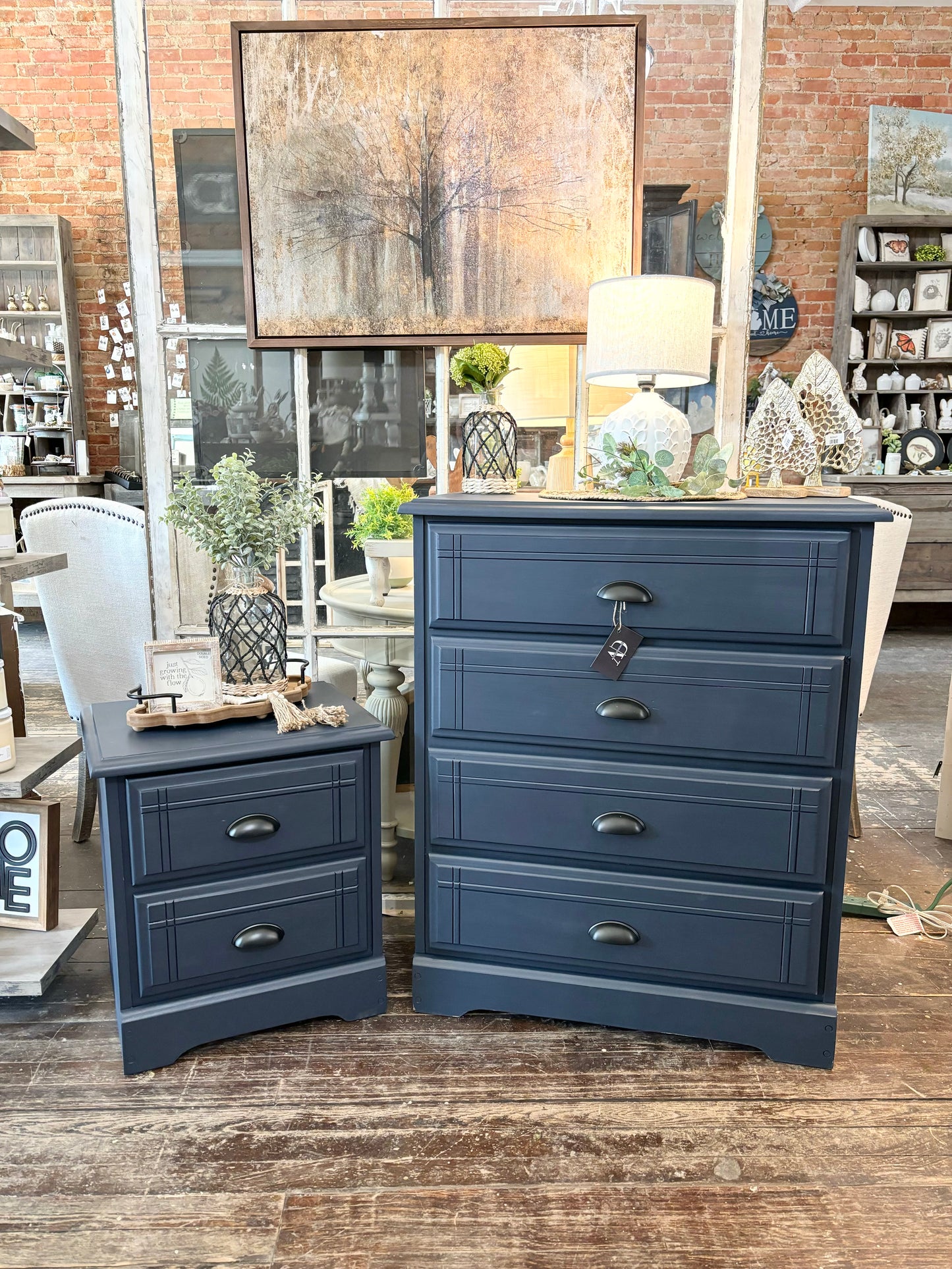 Midnight Blue Dresser Set