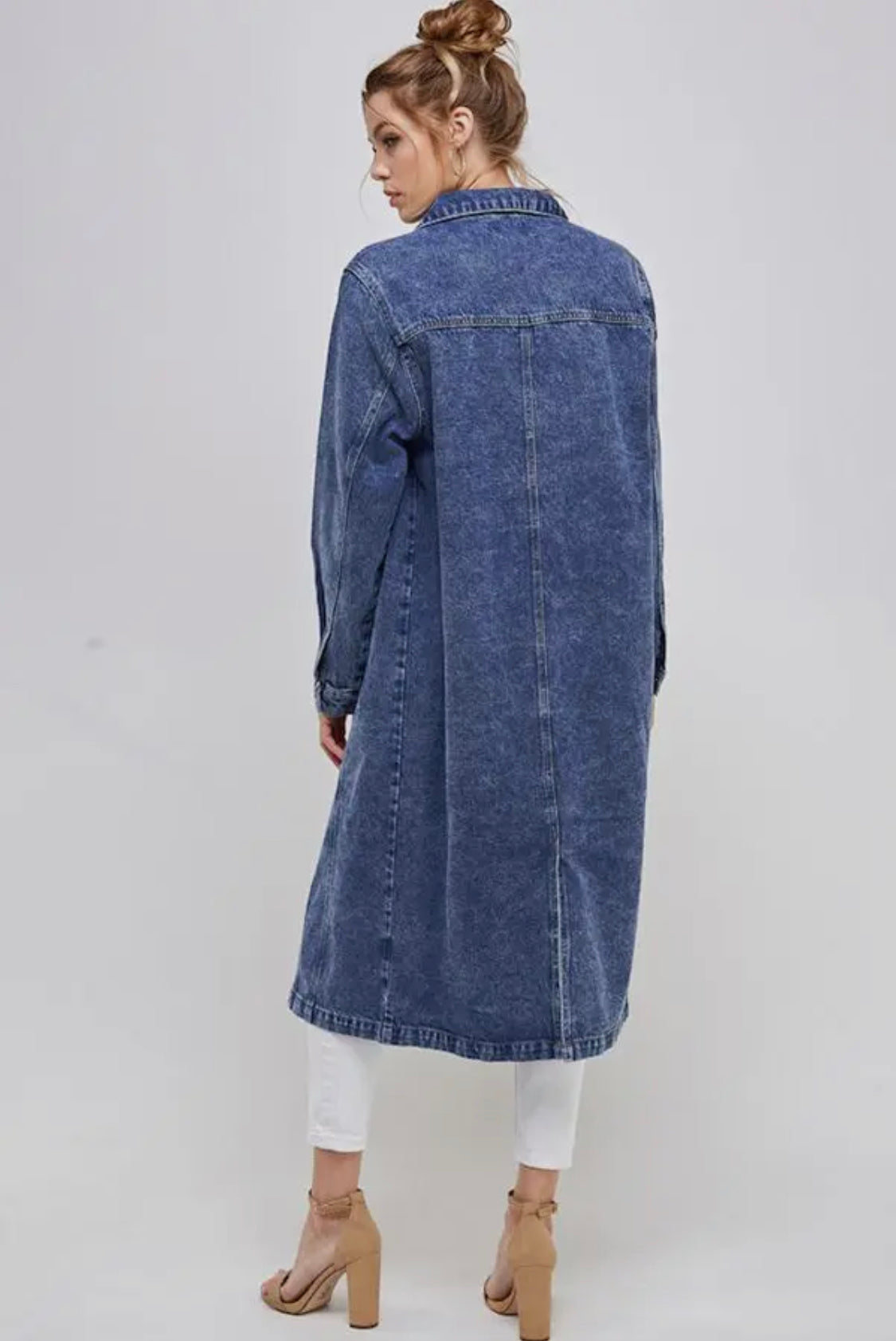 Women's Denim Trenchcoat