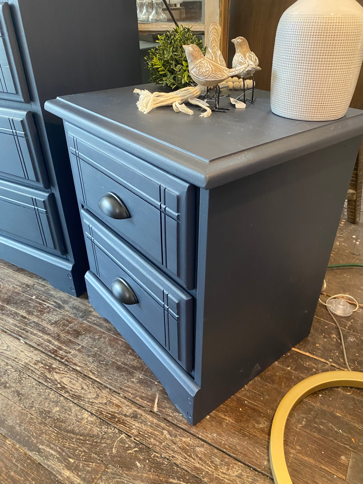 Midnight Blue Dresser Set