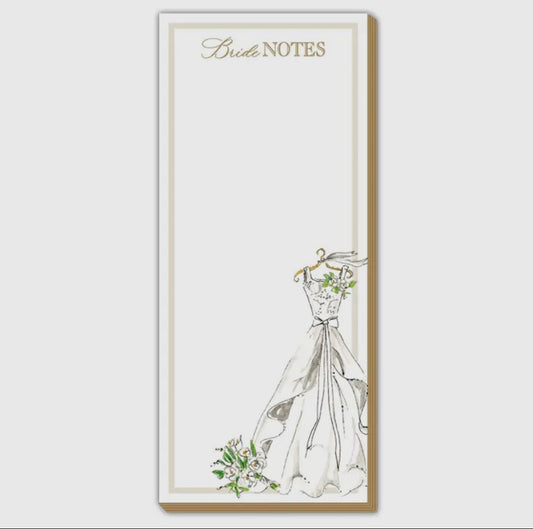 Bride Notes Notepad