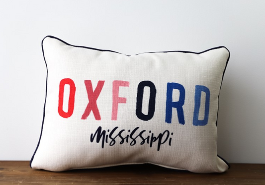 Poster City/State Tones Pillow