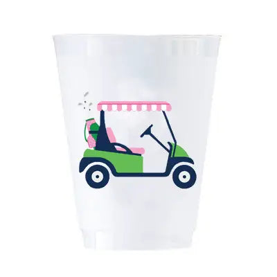 Golf Cart Shatterproof Cups- Set of 8