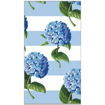 Hydrangeas Stripe Paper Guest Towels- 40 Pack