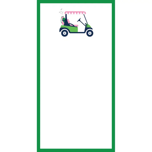 Golf Cart List Notepad