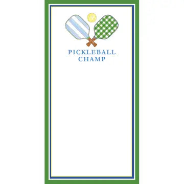 Pickleball Champ List Notepad