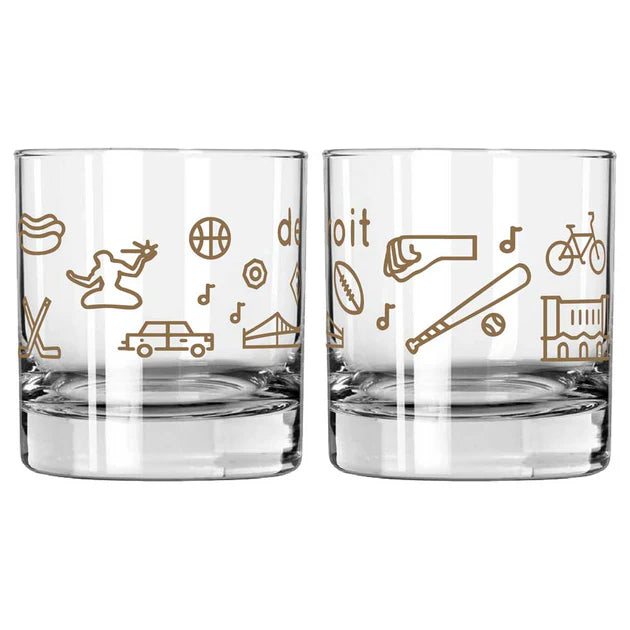 Detroit Whisky Glass